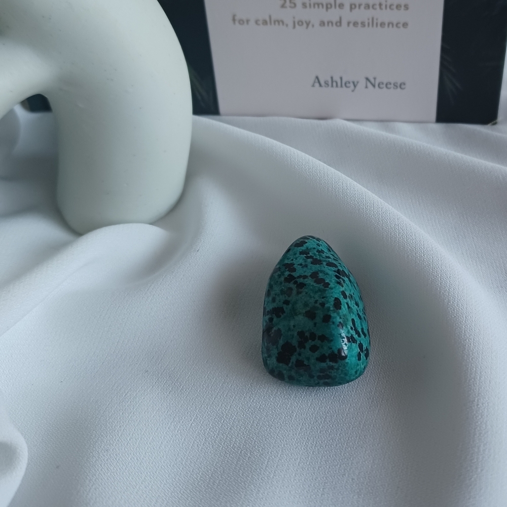 Polished Bluish - green Dalmation Jasper
